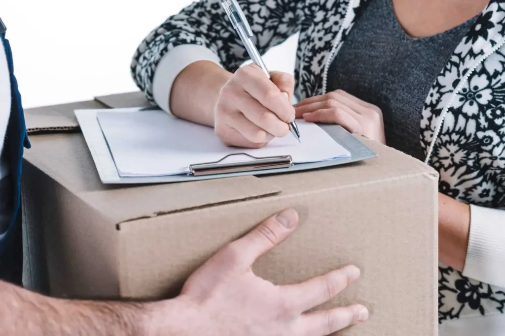 Parcel insurance protecting a package against loss, theft, and damage during transit