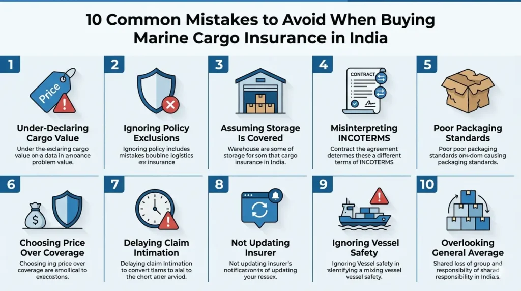 10 Common Mistakes to Avoid When Buying Marine Cargo Insurance in India