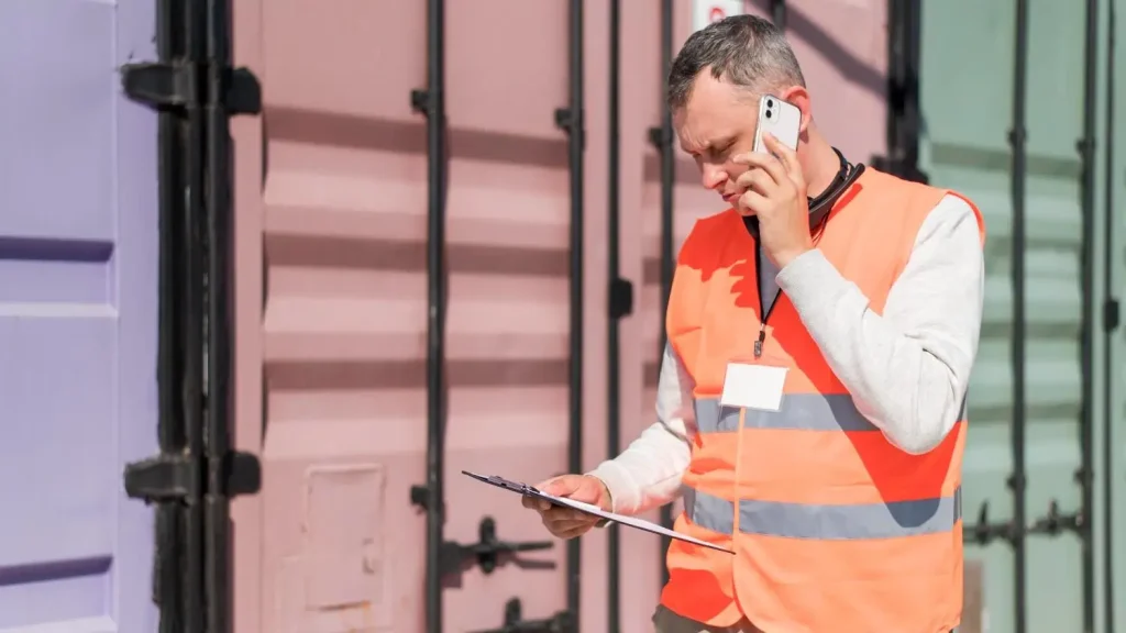 Business getting marine cargo insurance online in minutes before shipping goods.