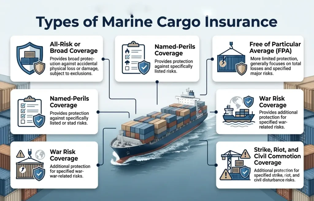 Types of Marine Cargo Insurance
